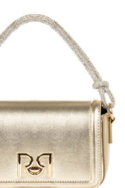 Γυναικείο Τσαντάκι μικρό με κοντό και μακρύ λουράκι χρυσό Rinascimento