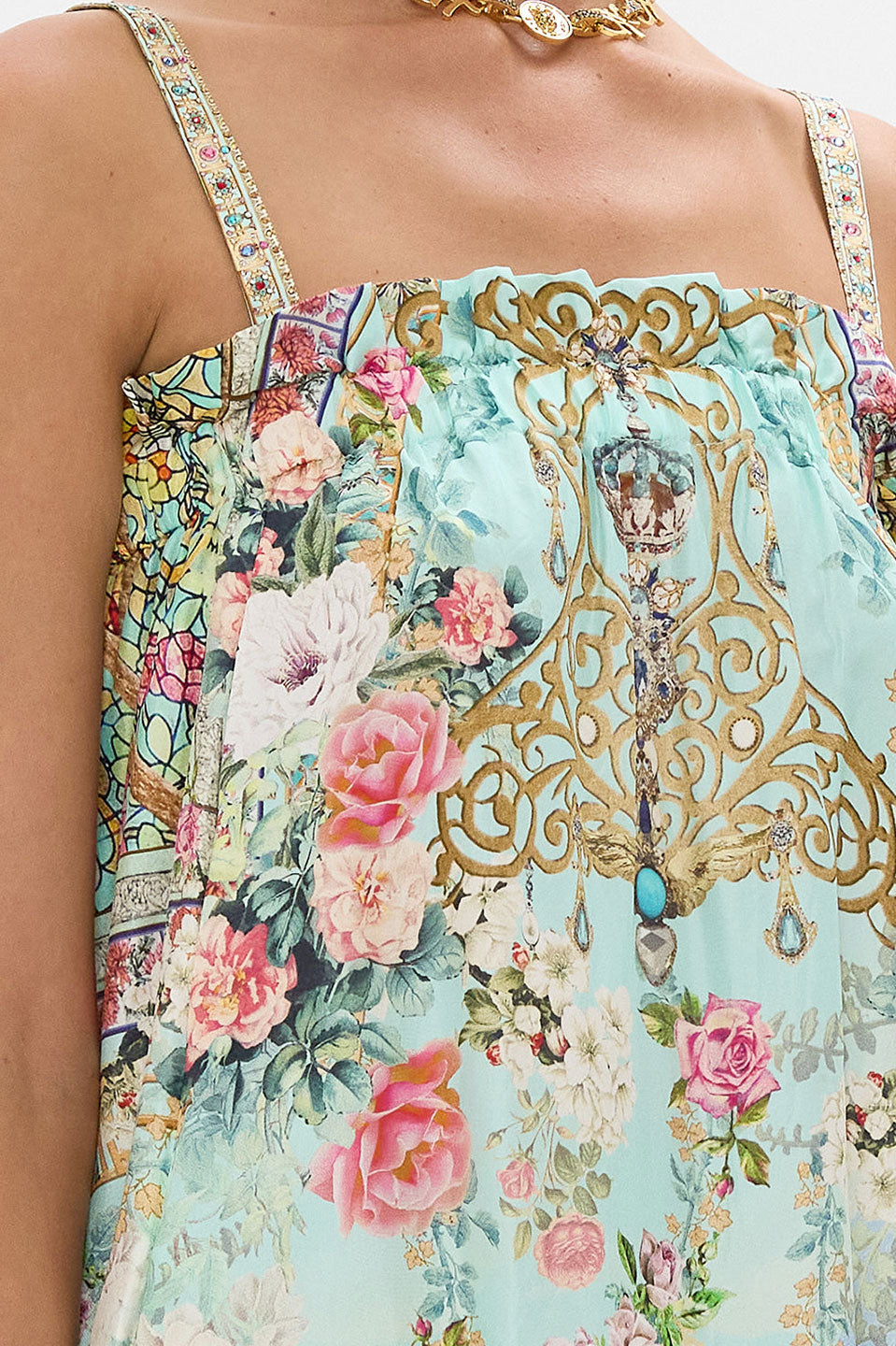 Γυναικείο Maxi φόρεμα εμπριμέ 00031363-JEWLMUSE Camilla