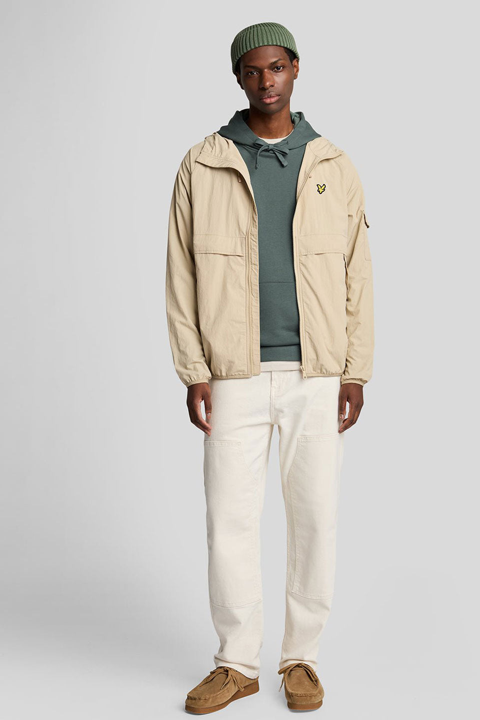 Ανδρική Μπλούζα hoodie πράσινο σκούρο Lyle & Scott