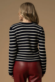 Γυναικεία ζακέτα πλεκτή μαρινιέρα Kocca