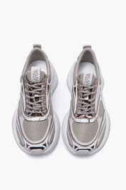 Γυναικεία παπούτσια sneakers ασημί Emanuelle Vee