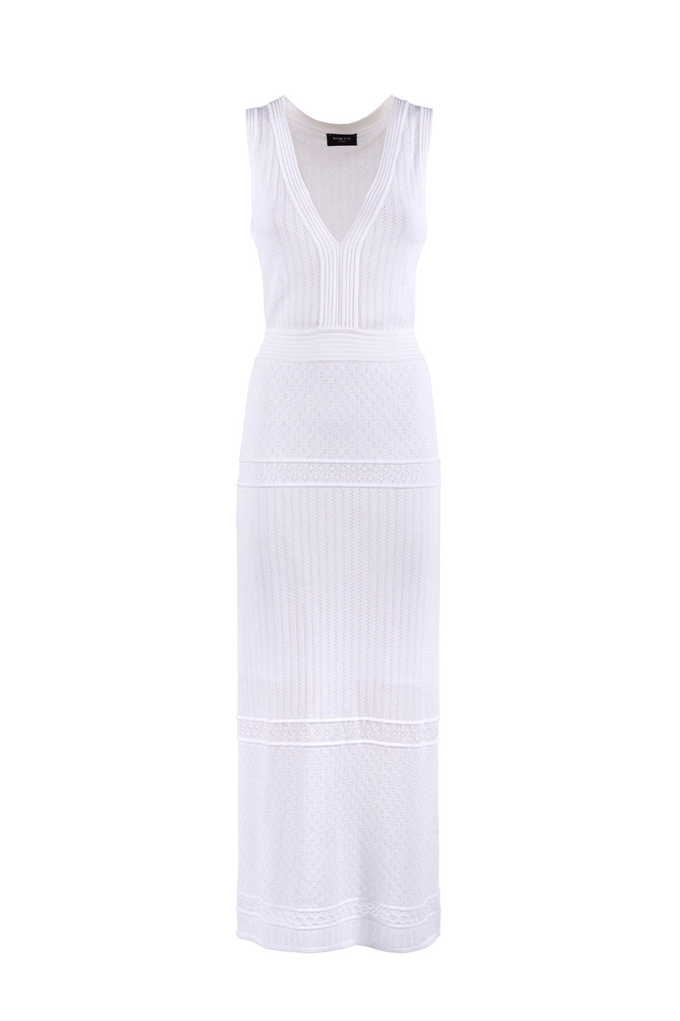 Γυναικείο Πλεκτό φόρεμα λευκό Nenette