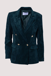 Γυναικείο σακάκι κοτλέ πράσινο σκούρο Motel