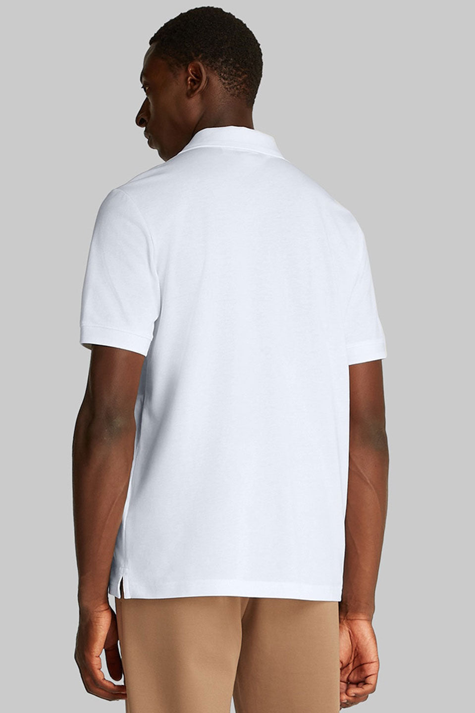 Ανδρική Πόλο μπλούζα κανονική γραμμή λευκό Calvin Klein K10K114484YAF
