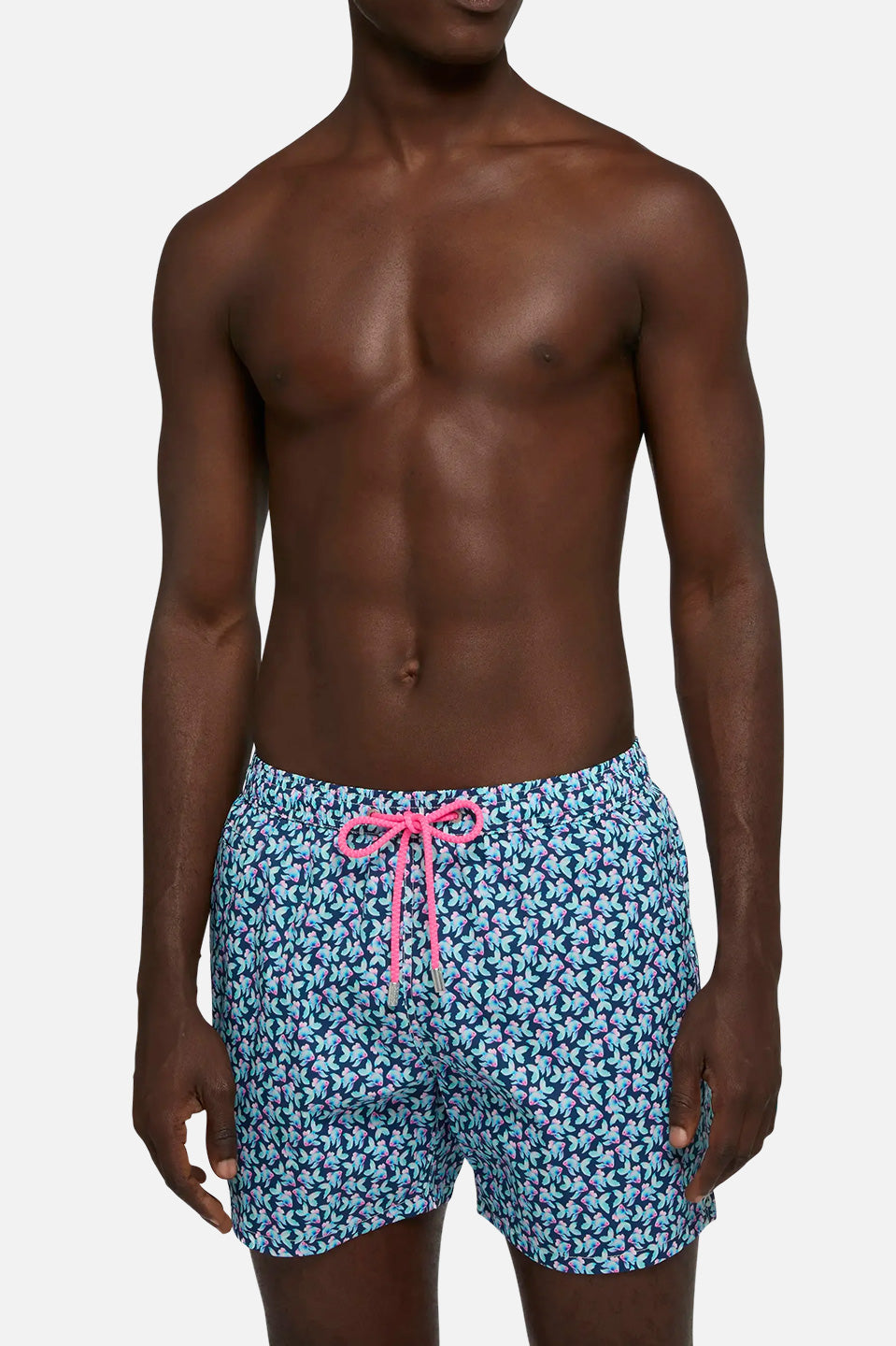 Ανδρικό μαγιό με ψάρια πολύχρωμο Saint Barth MC2