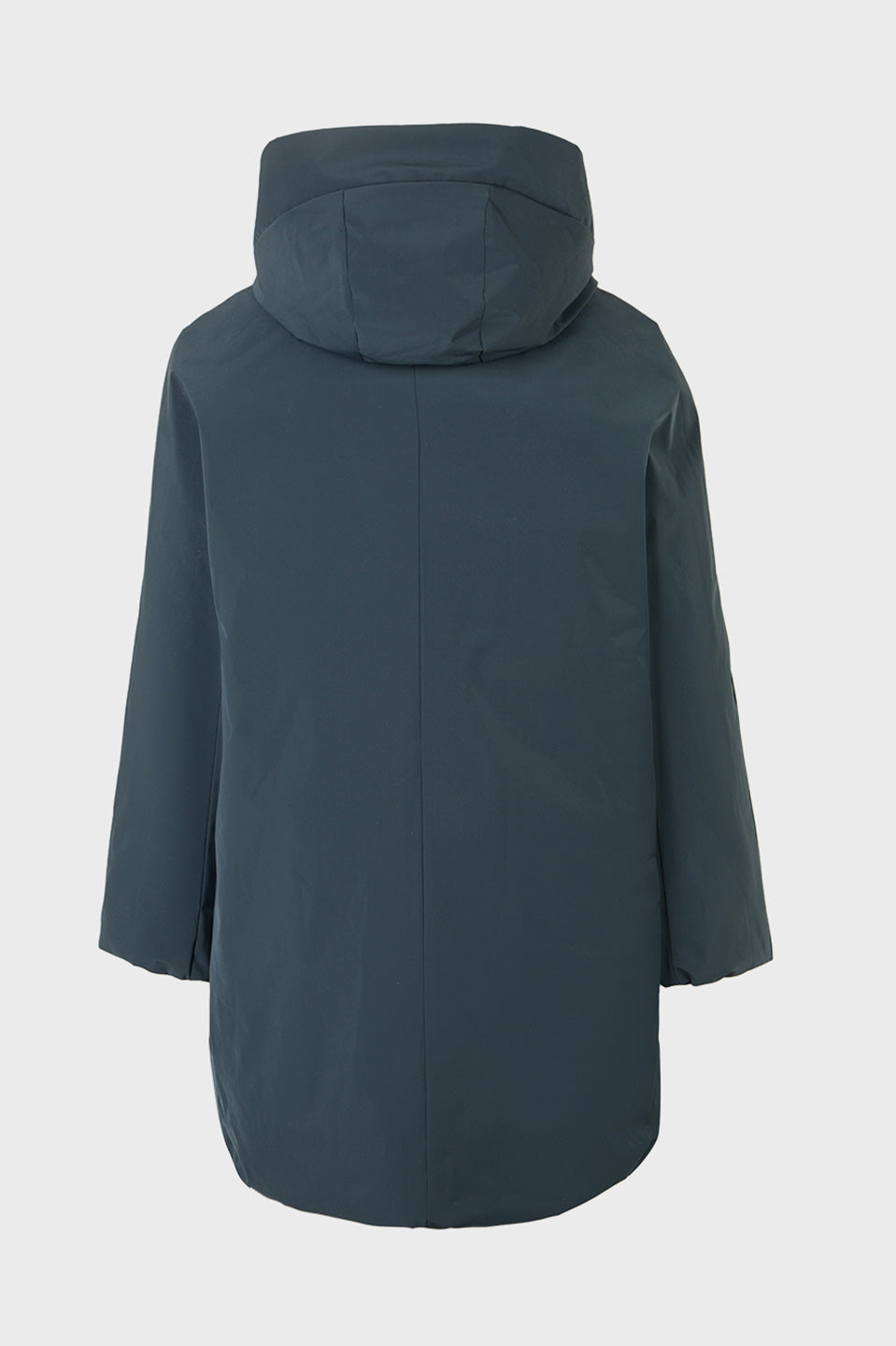 Γυναικείο πανωφόρι με κουκούλα και φερμουάρ πράσινο Sandro Ferrone