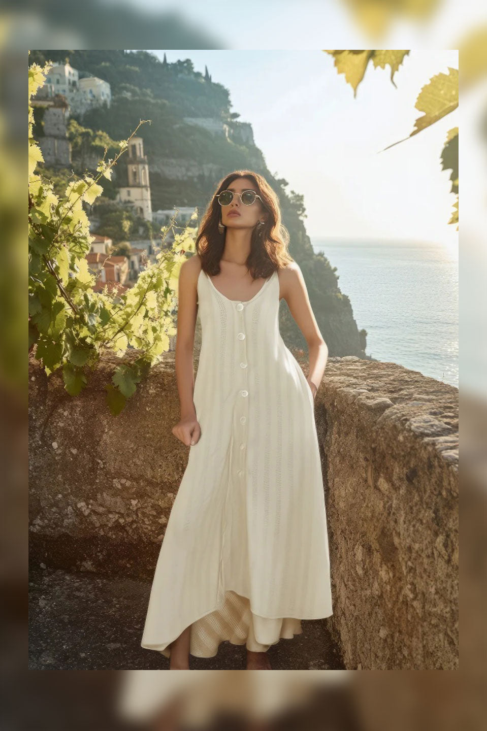 Γυναικείο φόρεμα με δέσιμο και έξω πλάτη Be Sunset