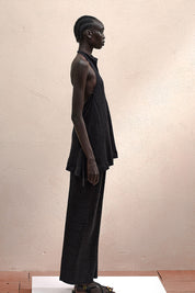 Γυναικείο Φόρεμα κοντό με παρτούς ώμους μαύρο Eleh