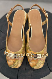 Γυναικεία Παπούτσια με iconic pattern map Alviero Martini