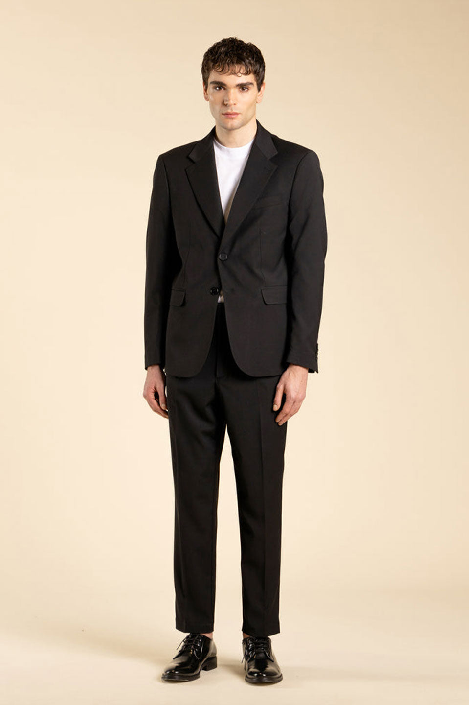 Ανδρικό Παντελόνι σε ίσια γραμμή με τσάκιση μαύρο I'M BRIAN