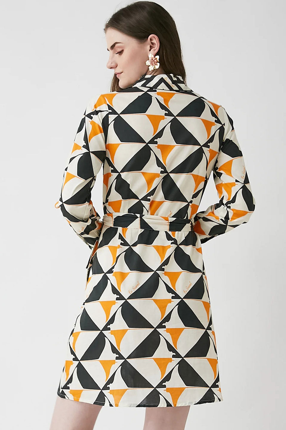 Γυναικείο φόρεμα κοντό με print Be Sunset