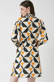 Γυναικείο φόρεμα κοντό με print Be Sunset