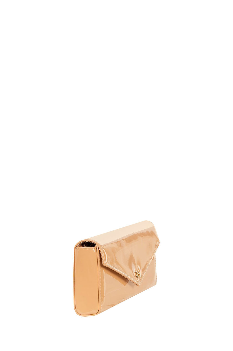 Γυναικεία Τσάντα λουστρίνι με αλυσίδα μπεζ Rinascimento