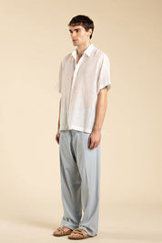 Ανδρικό Κονομάνικο πουκάμισο ημιδιάφανο λευκό I'M BRIAN