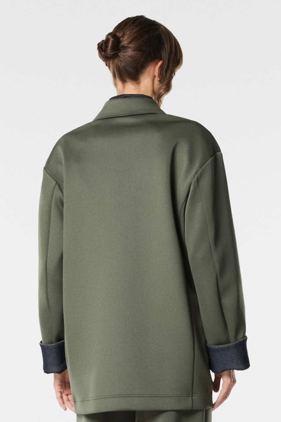 Γυναικείο σακάκι scuba χακί Nenette