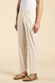 Ανδρικό Παντελόνι σε ίσια γραμμή με τσάκιση μπεζ I'M BRIAN