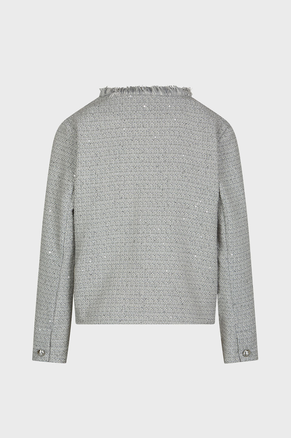 Γυναικείο  Σακάκι με ύφανση tweed γκρι Sandro Ferrone Lola