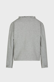 Γυναικείο  Σακάκι με ύφανση tweed γκρι Sandro Ferrone Lola