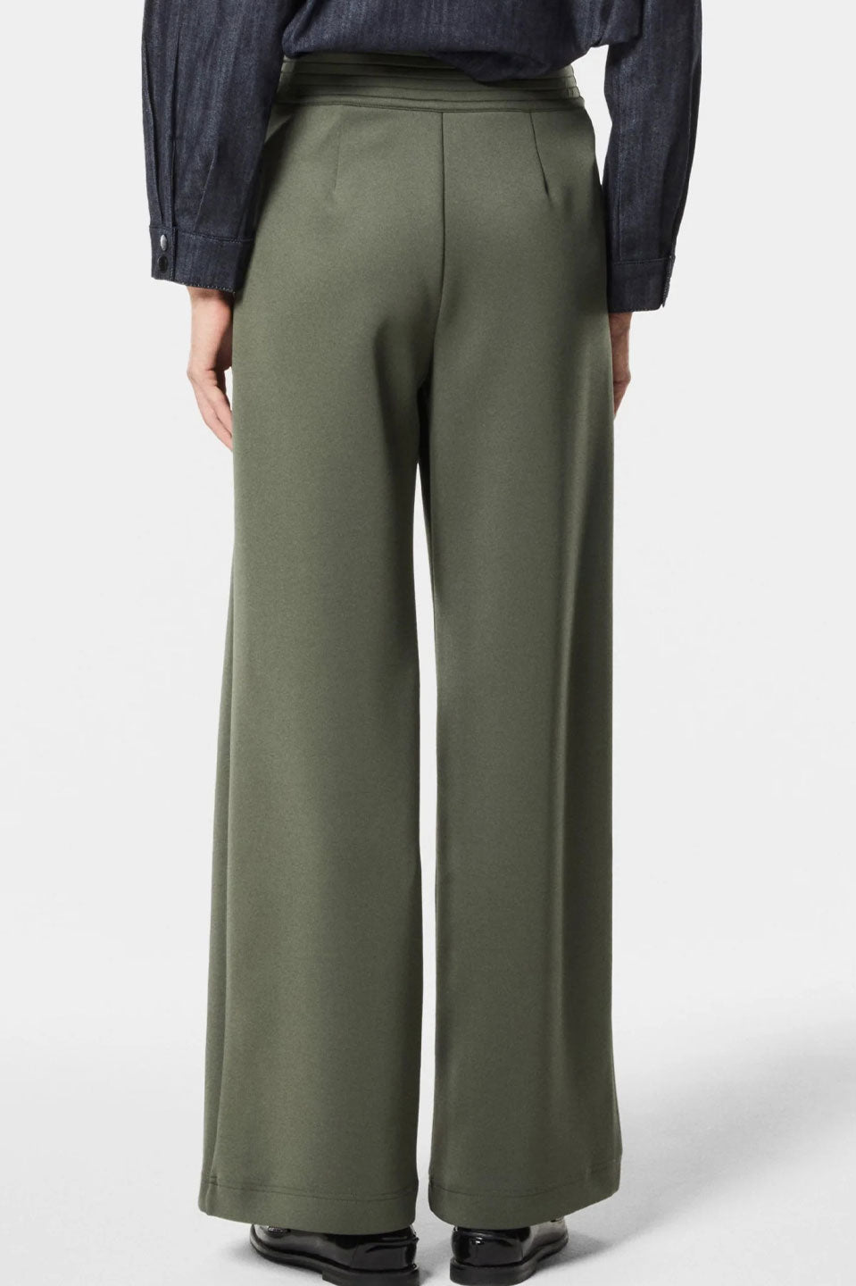 Γυναικείο παντελόνι scuba χακί Nenette