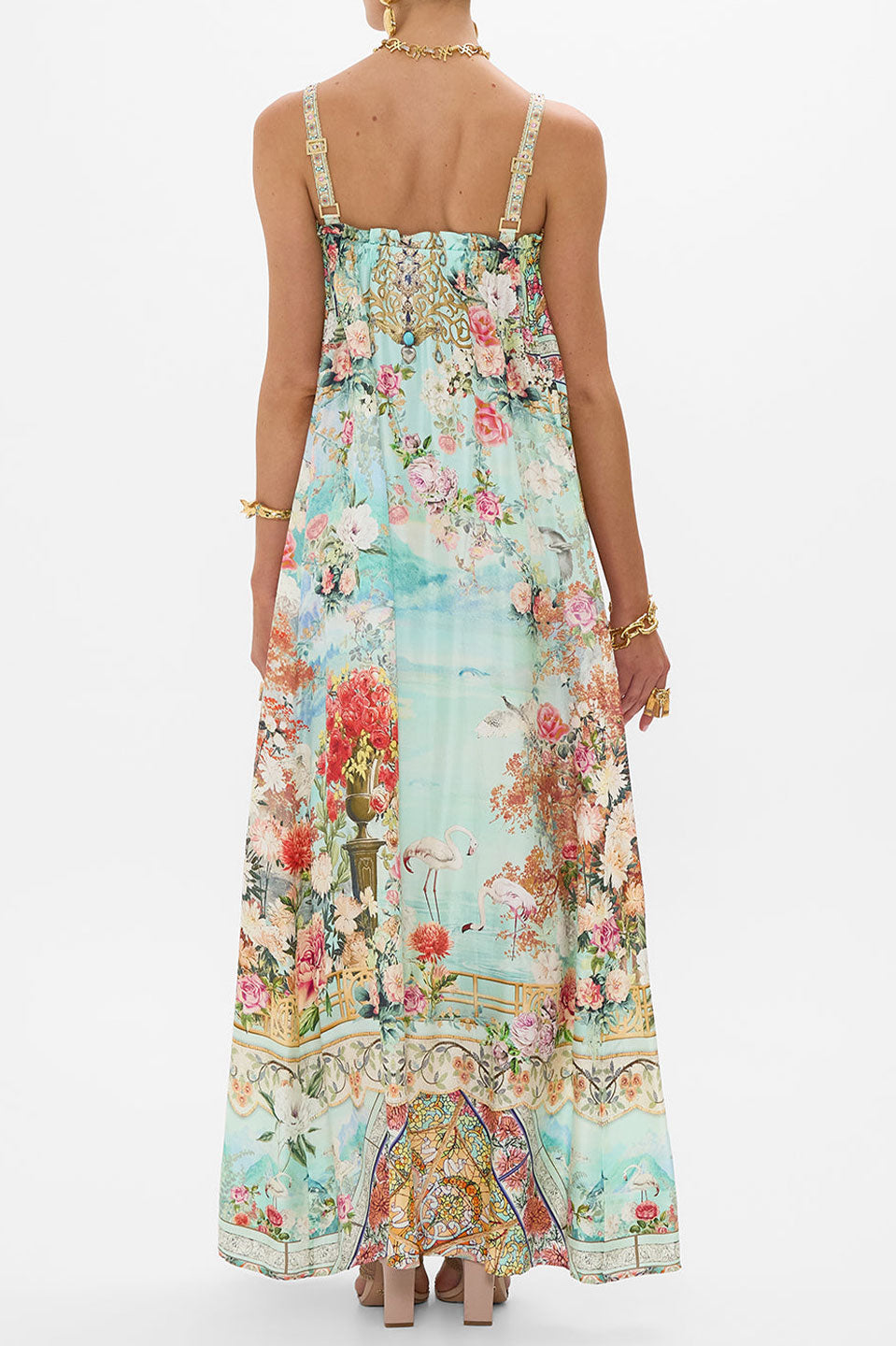 Γυναικείο Maxi φόρεμα εμπριμέ 00031363-JEWLMUSE Camilla