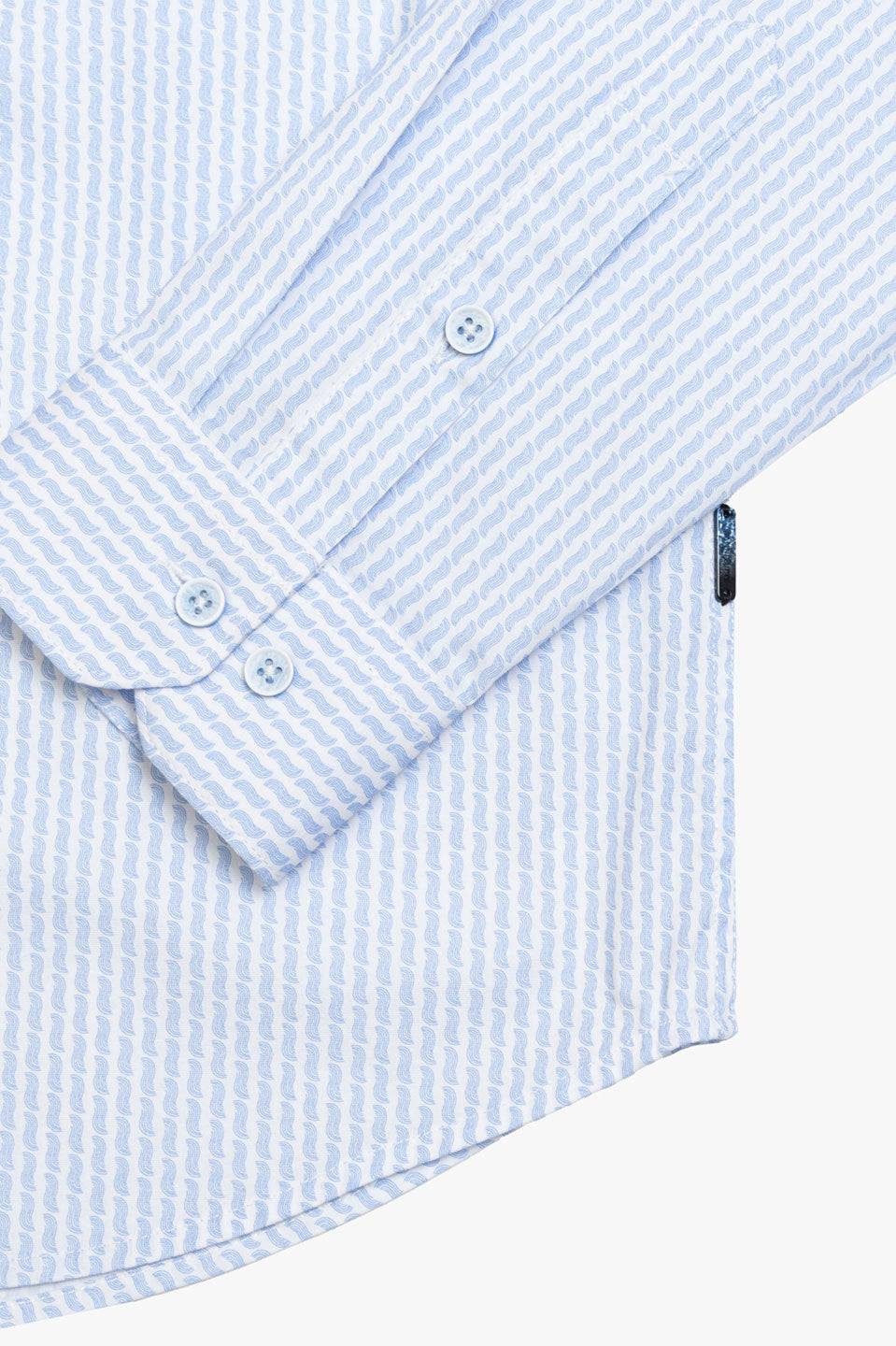 Ανδρικό Πουκάμισο με σχέδιο λευκό-γαλάζιο Gianni Lupo