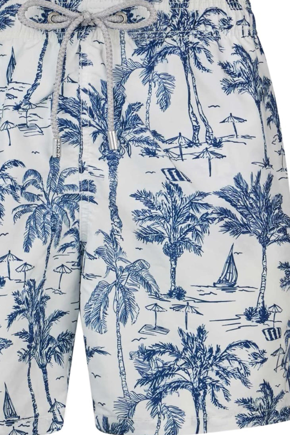 Ανδρικό μαγιό με φοίνικες μπλε Saint Barth MC2