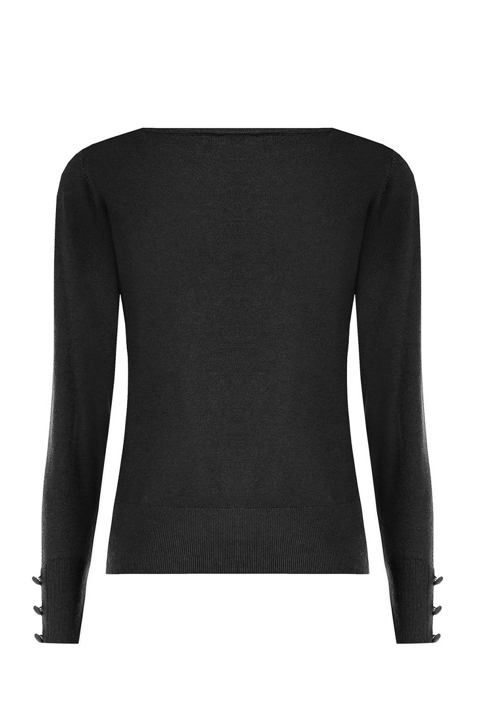 Γυναικεία μπλούζα πλεκτή μαύρη Rinascimento