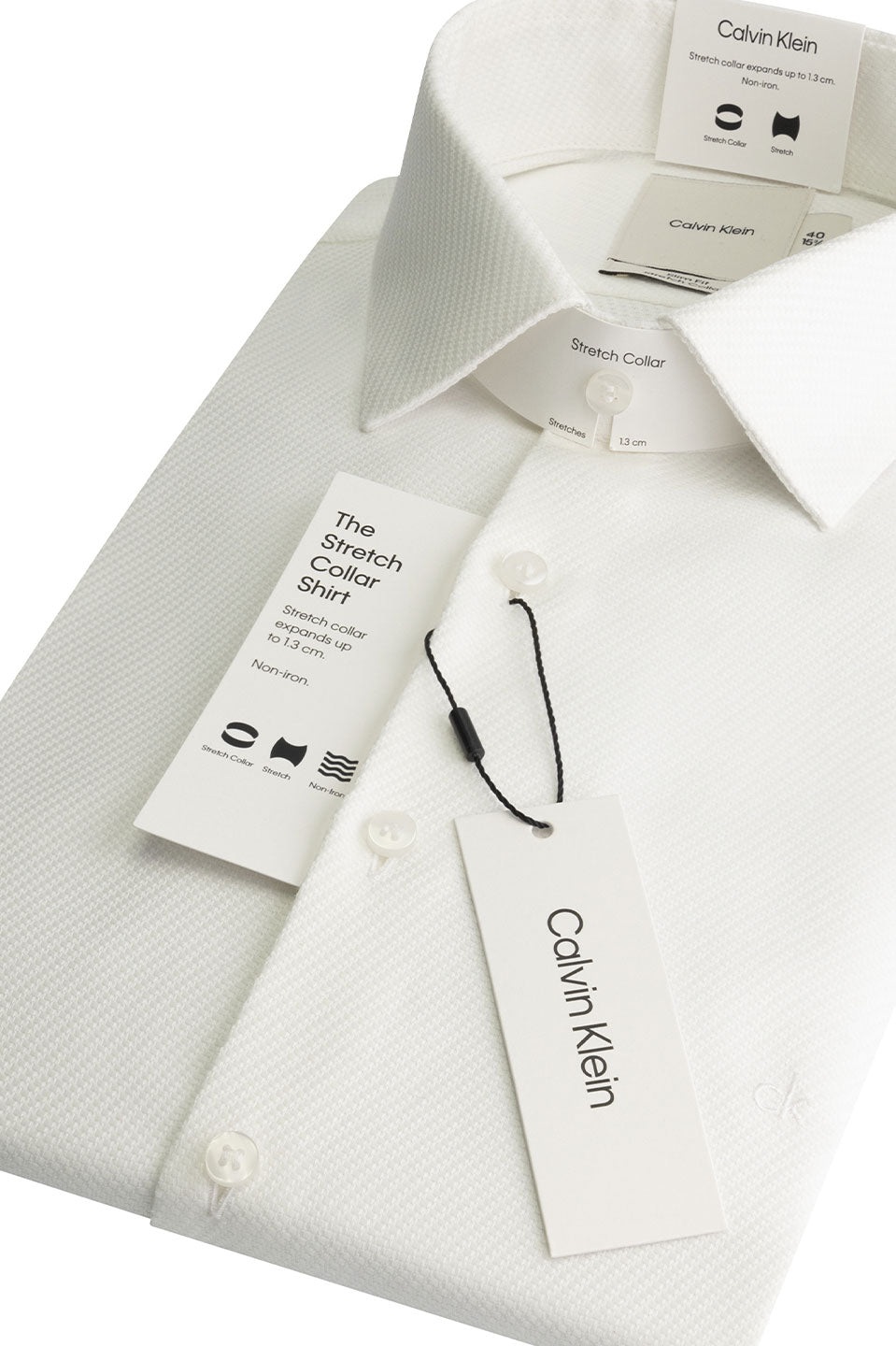 Ανδρικό Πουκάμισο slim fit λευκό Calvin Klein K10K114316YAF