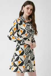 Γυναικείο φόρεμα κοντό με print Be Sunset