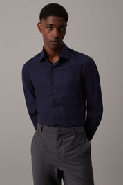 Ανδρικό Πουκάμισο ποπλίνα regular fit σκούρο μπλε Calvin Klein K10K109509CHW