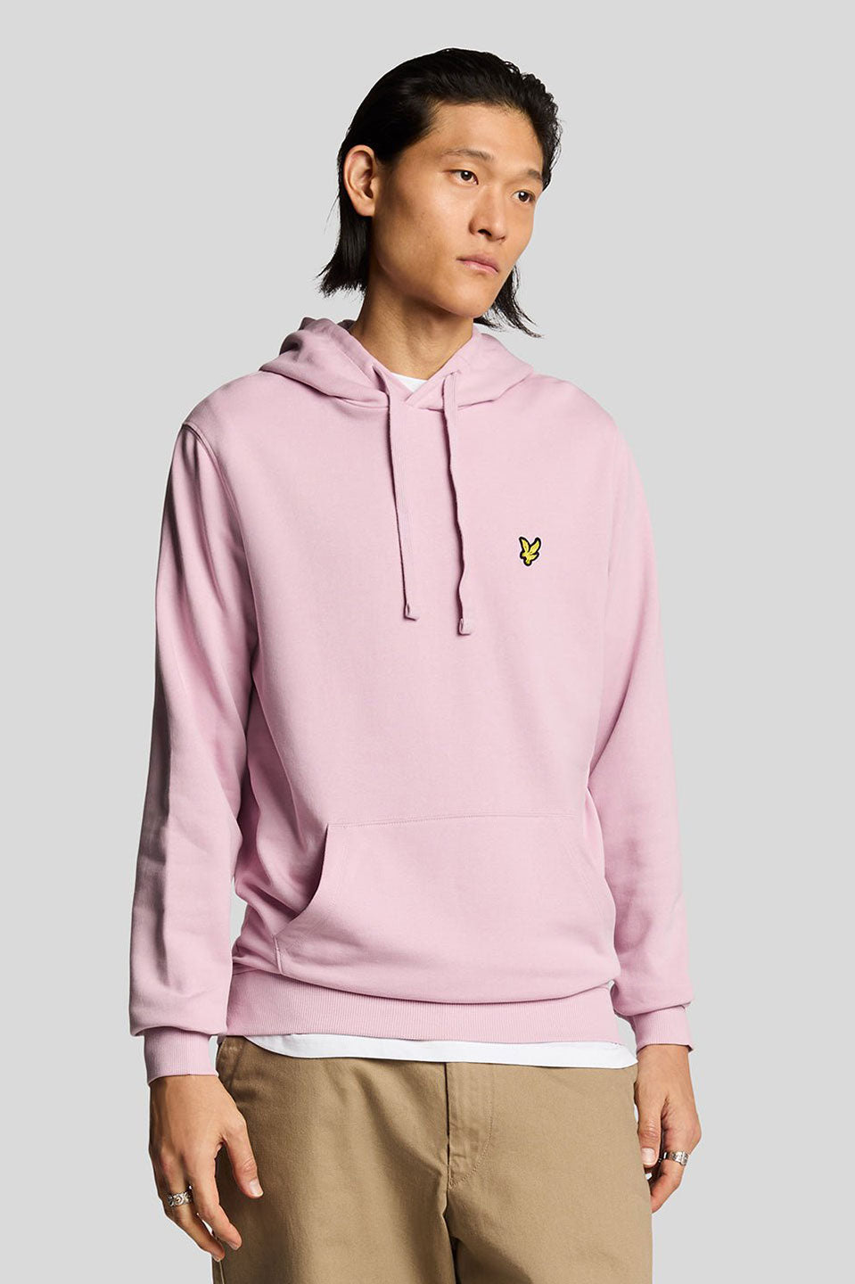 Ανδρική Μπλούζα hoodie ροζ Lyle & Scott