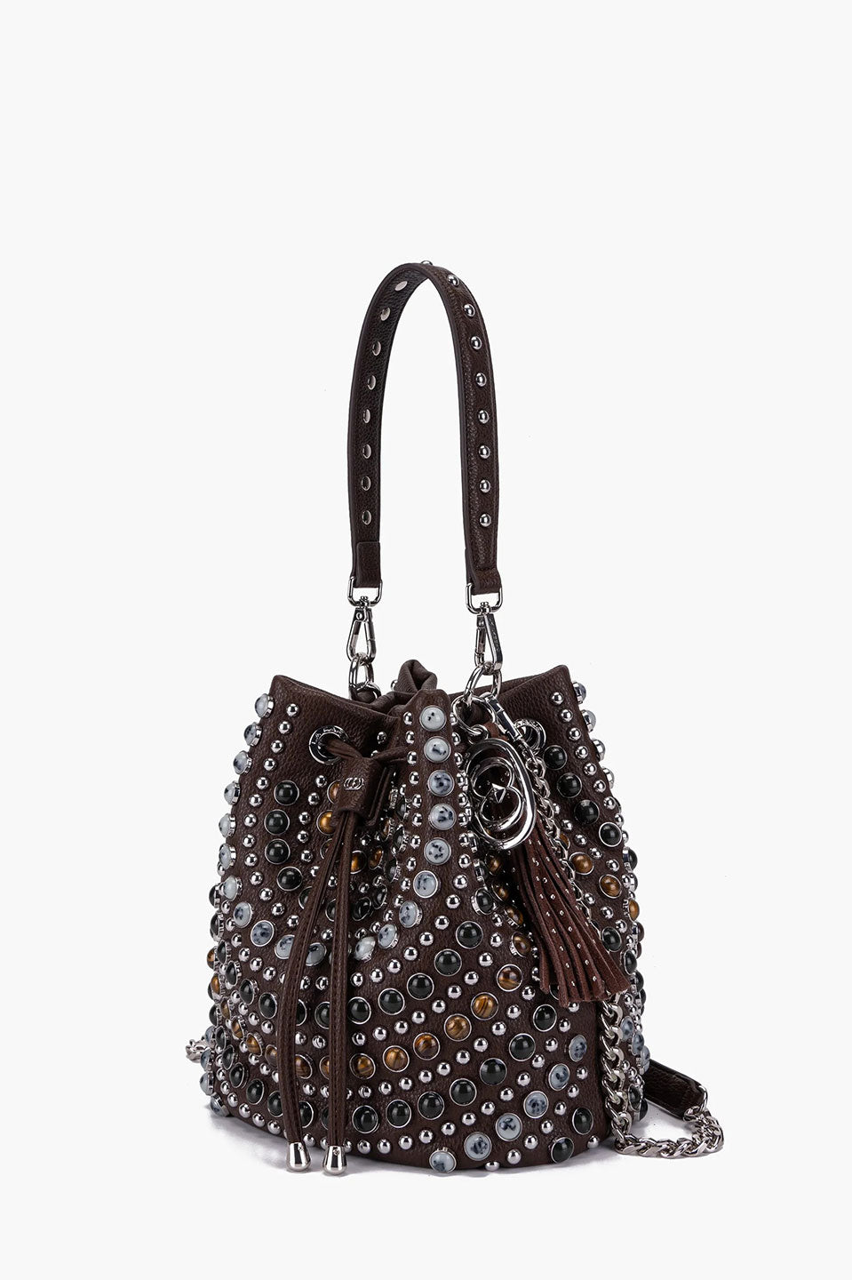 Γυναικεία τσάντα Bucket με τρουκς La Carrie