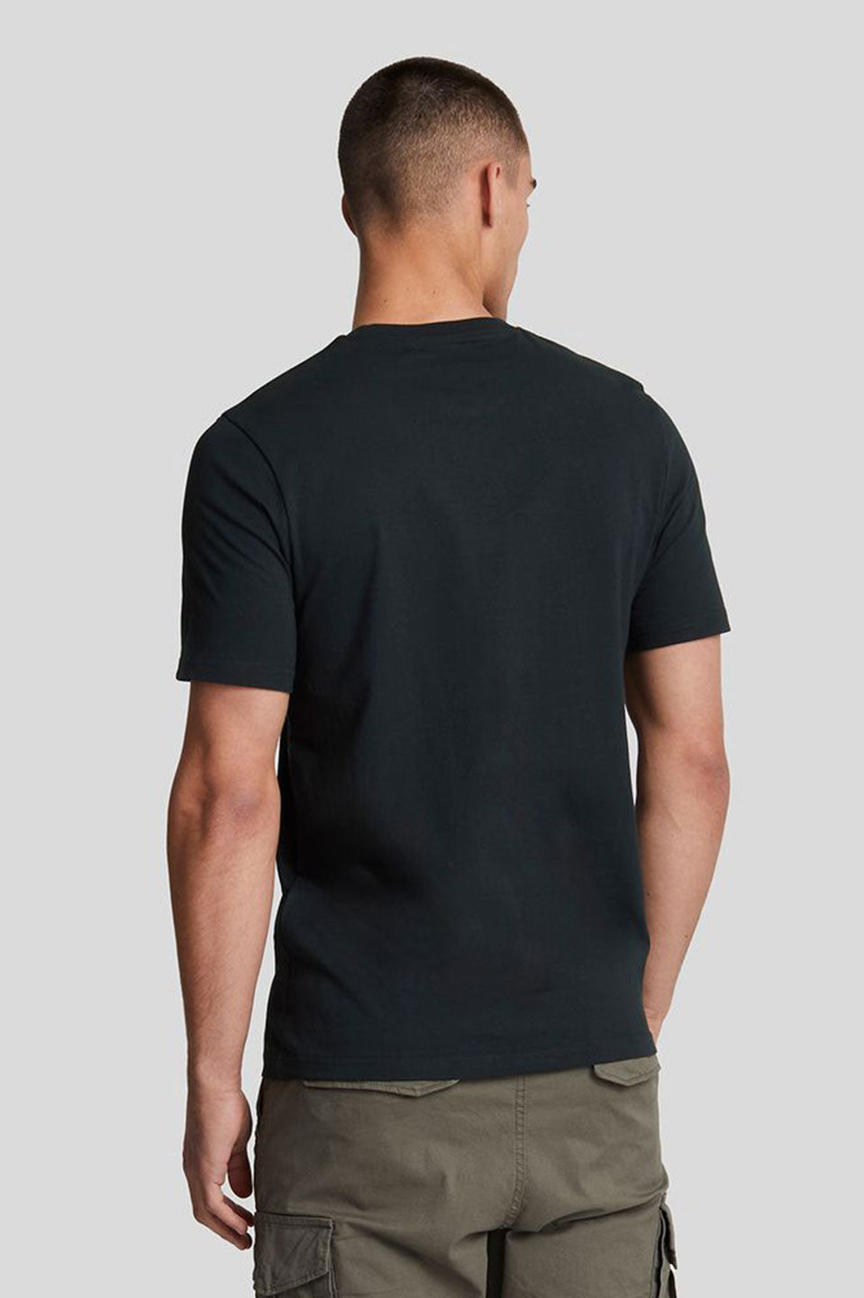 Ανδρικό Κοντομάνικο T-shirt με λογότυπο σκούρο μπλε Lyle & Scott