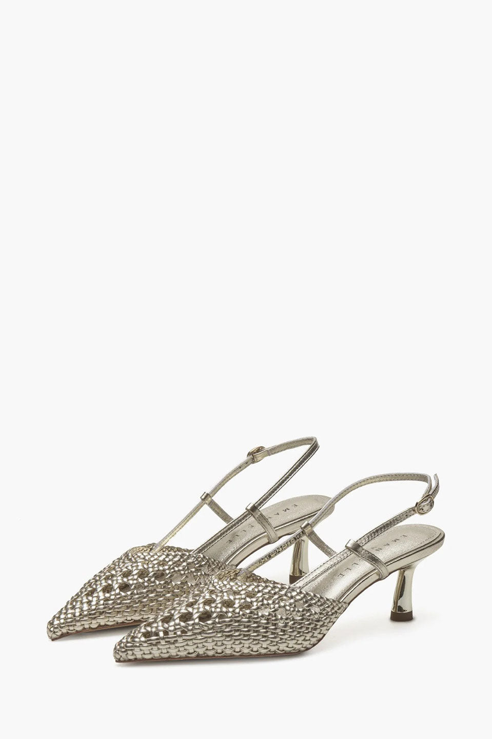 Γυναικεία Παπούτσια με λουράκι χρυσά Emanuelle Vee