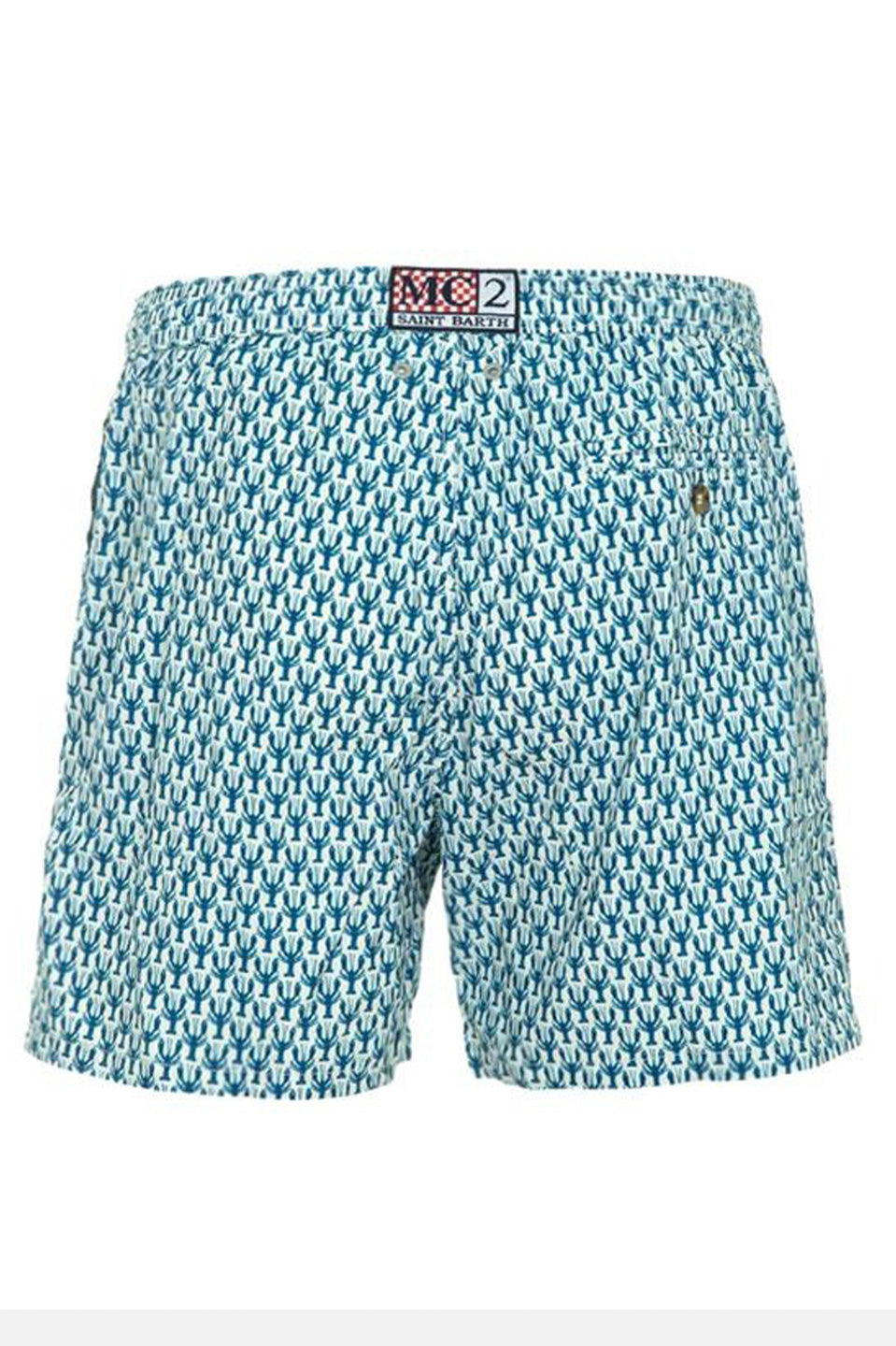 Ανδρικό μαγιό με αστακούς γαλάζιο Saint Barth MC2
