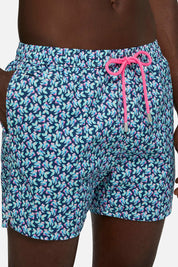 Ανδρικό μαγιό με ψάρια πολύχρωμο Saint Barth MC2