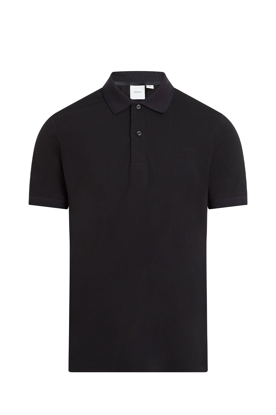 Ανδρική Πόλο μπλούζα κανονική γραμμή μαύρη Calvin Klein K10K114484BEH
