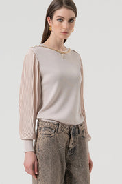 Γυναικείο παντελόνι τζιν με ξέβαμα Fracomina