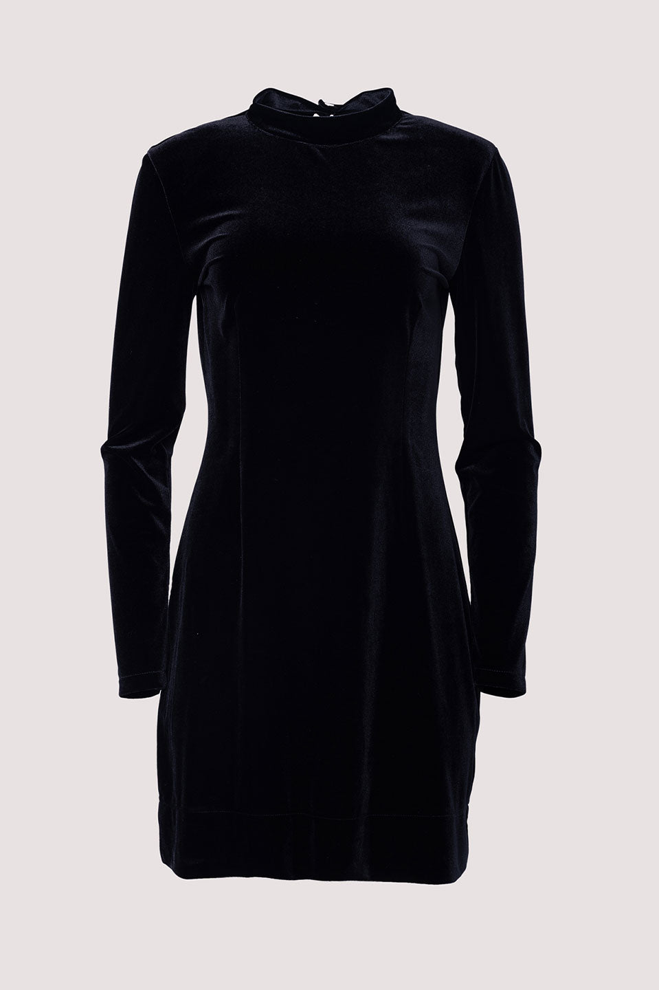 Γυναικείο φόρεμα βελούδινο μαύρο Tensione In