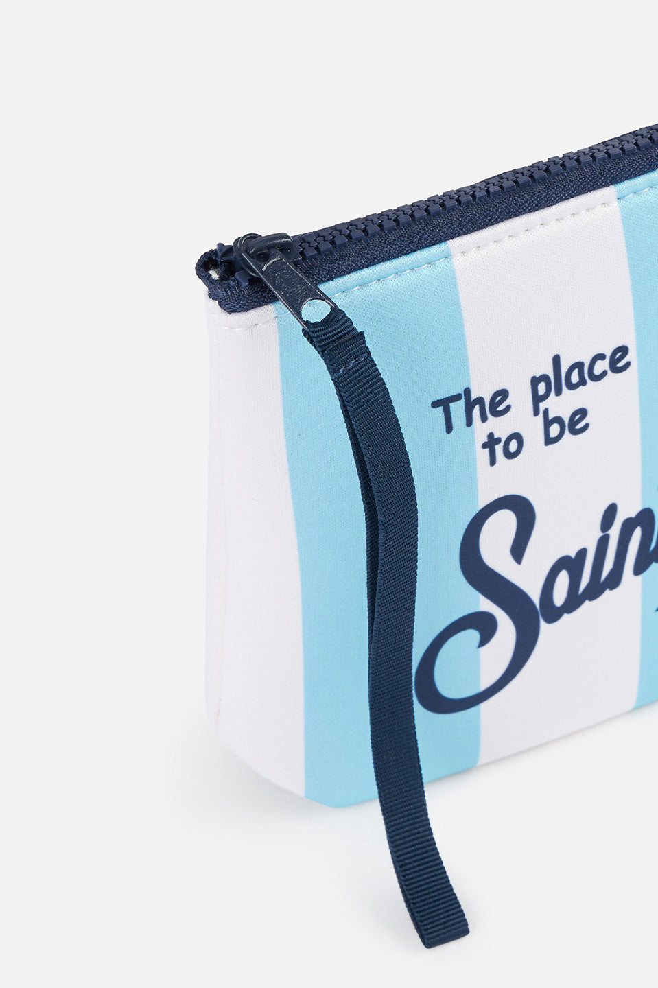 Γυναικείο Τσαντάκι ριγέ γαλάζιο-λευκό Saint Barth