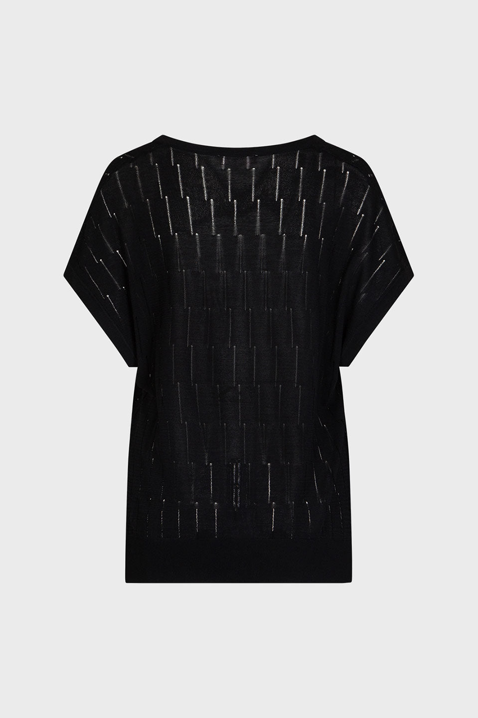 Γυναικείο Πλεκτό T-shirt μαύρο Sandro Ferrone Lola