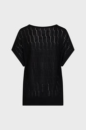 Γυναικείο Πλεκτό T-shirt μαύρο Sandro Ferrone Lola