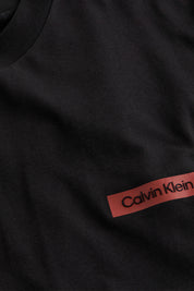 Ανδρικό Κοντομάνικο T-shirt με στάμπα μαύρο Calvin Klein K10K114158BEH