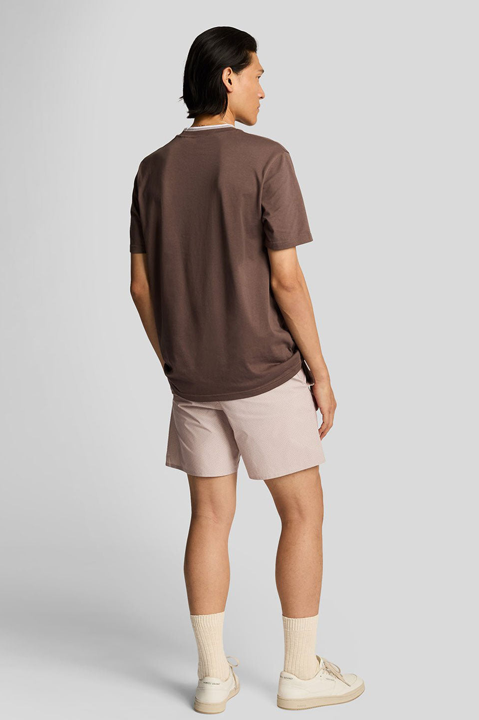 Ανδρικό Μαγιό με pattern μπεζ/καφέ Lyle & Scott