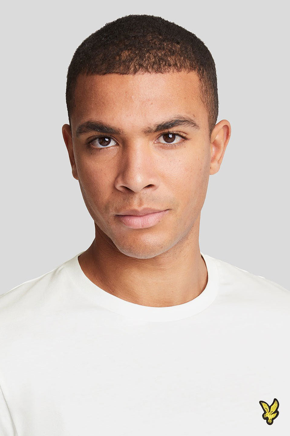 Ανδρικό Κοντομάνικο T-shirt με λογότυπο λευκό Lyle & Scott