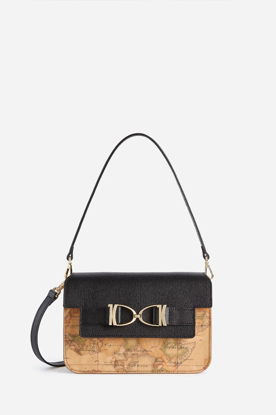 Γυναικεία τσάντα συνδυασμός δέρμα και iconic χάρτης Alviero Martini - LLD58-B600-0001