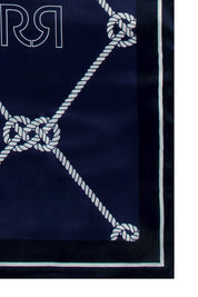 Γυναικείο Φουλάρι με pattern μπλε Rinascimento