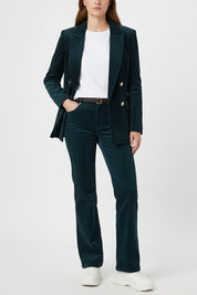 Γυναικείο παντελόνι κοτλέ πράσινο σκούρο Motel