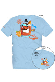 Ανδρικό T-shirt old fashion σιέλ MC2 Saint Barth