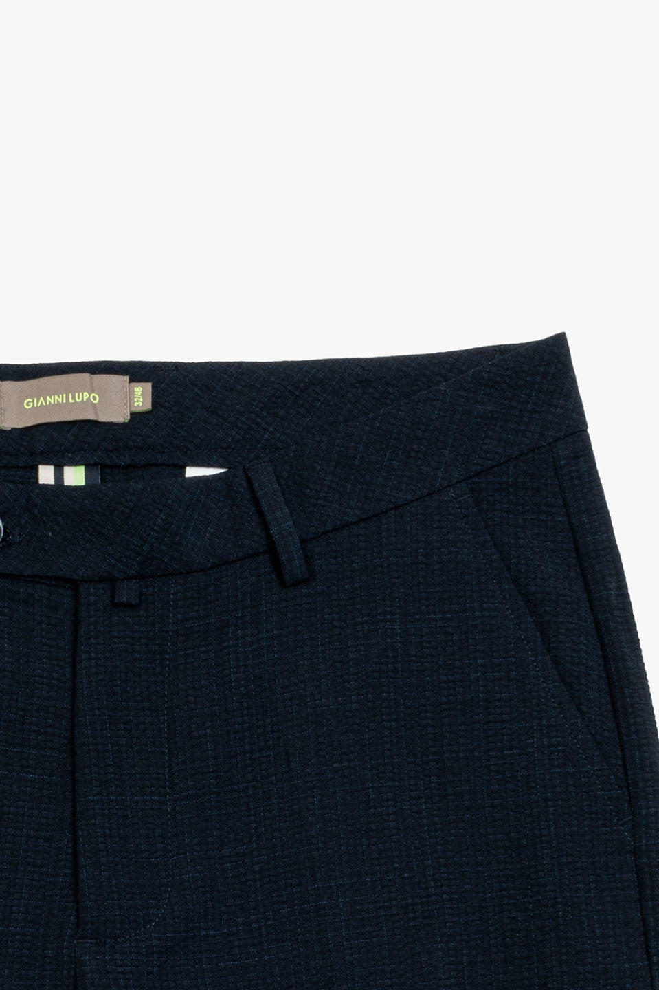 Ανδρική Βερμούδα με υφή μπλε navy Gianni Lupo